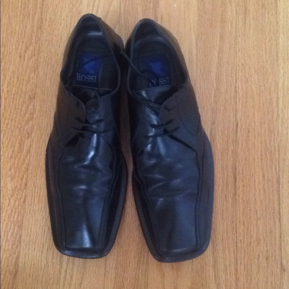 Rossi Black Dress Shoes made in Italy